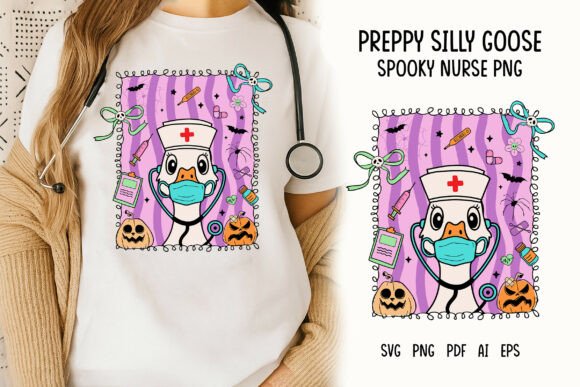 Silly Goose Preppy Funny Nursing PNG: Embroidery Review